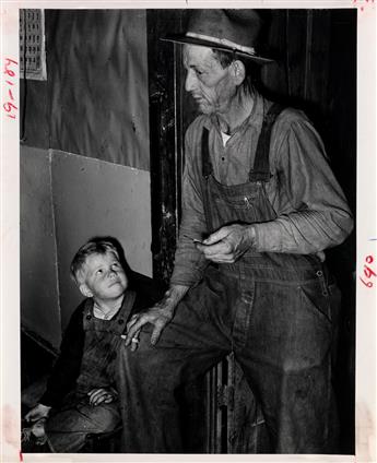 (GREAT DEPRESSION) Mini-archive of more than 75 photographs depicting topical events throughout the U.S. during the Depression, includi